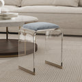 Sophie Common Luxury Acrylic Stool with Soft Seat