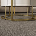 Cassandra Common Luxury Nesting Round Coffee Table with Drawers