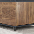 George Modern Lift Top Coffee Table with Storage Drawers