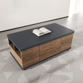 George Modern Lift Top Coffee Table with Storage Drawers