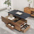 George Modern Lift Top Coffee Table with Storage Drawers