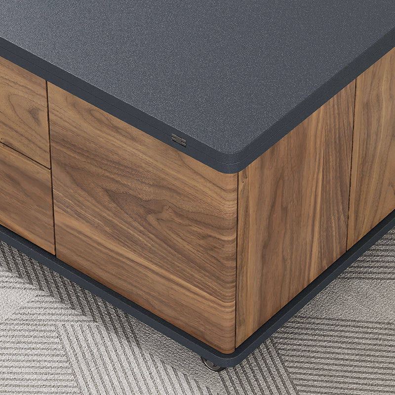 George Modern Lift Top Coffee Table with Storage Drawers