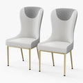 Sophie Common Luxury PU Leather Dining Chair with Metal Legs