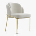 Sophie Common Luxury Cotton Linen Dining Chair for Relaxing Upholstered Table