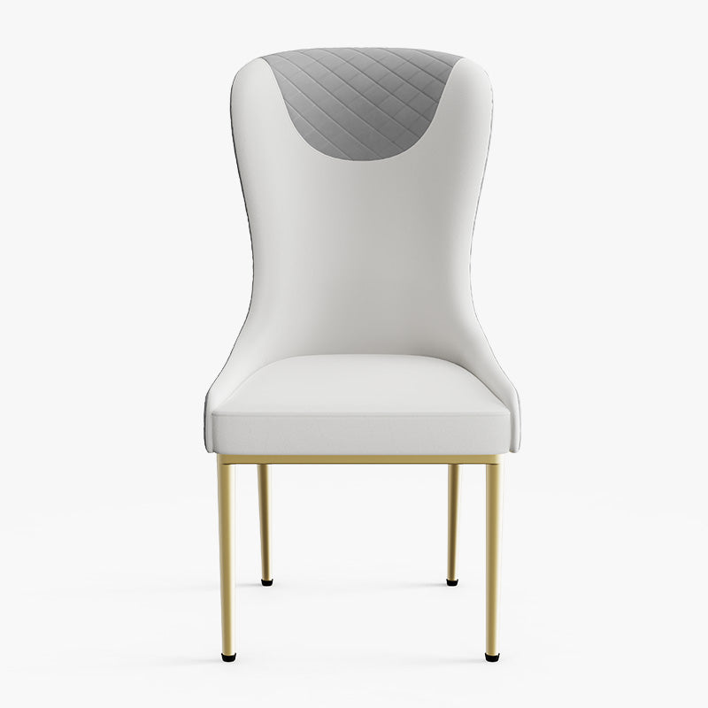 Sophie Common Luxury PU Leather Dining Chair with Metal Legs