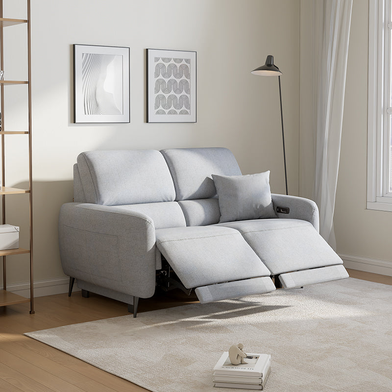 AlivingHome Loveseat Power Wall Hugger Fabric Recliner Sofa