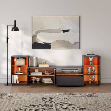 V,{Black?with LED Lights?94.6