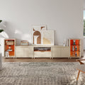 V,{Beige?with LED Lights?124"}