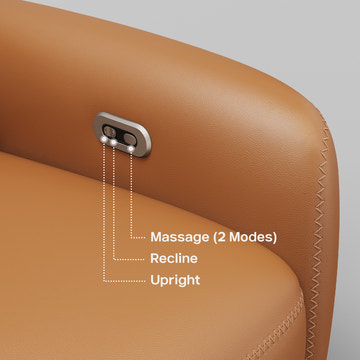 Loveseat Power Recliner Sofa with Massage Function