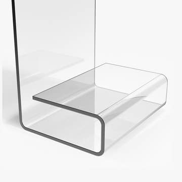 Jackson Modern Clear Acrylic End & Side Table