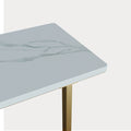 Cassandra Common Luxury Marble White Side Table