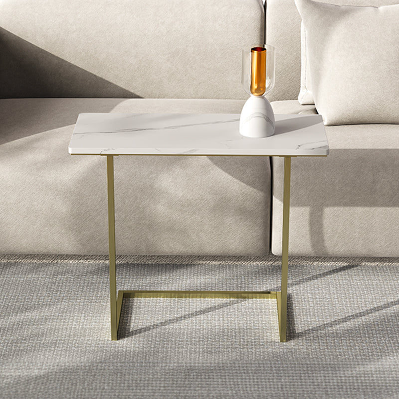 Cassandra Common Luxury Marble White Side Table