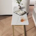 Cassandra Common Luxury Marble White Side Table