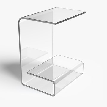 Jackson Modern Clear Acrylic End & Side Table