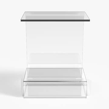 Jackson Modern Clear Acrylic End & Side Table