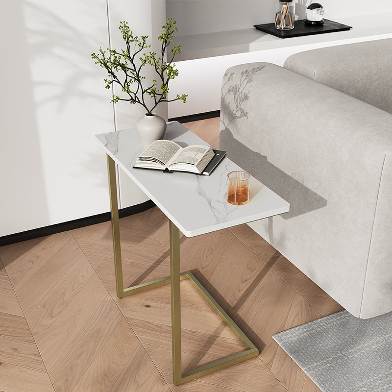 Cassandra Common Luxury Marble White Side Table