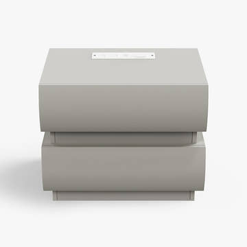 Kelly Nordic Smart Side Table Night Stand with Built-in Power Strip and Drawers