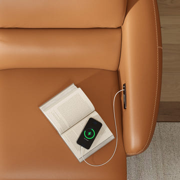 AeroStretch 3 Seater Power Zero Wall Recliner Sofa with Drop Down Table Tray