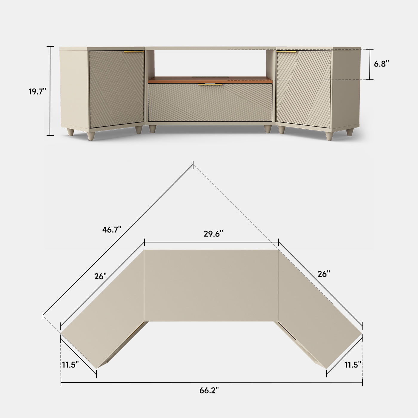 V,{Corner Design?66.2"}