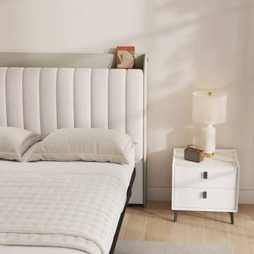 V,Bed & Headboard Set