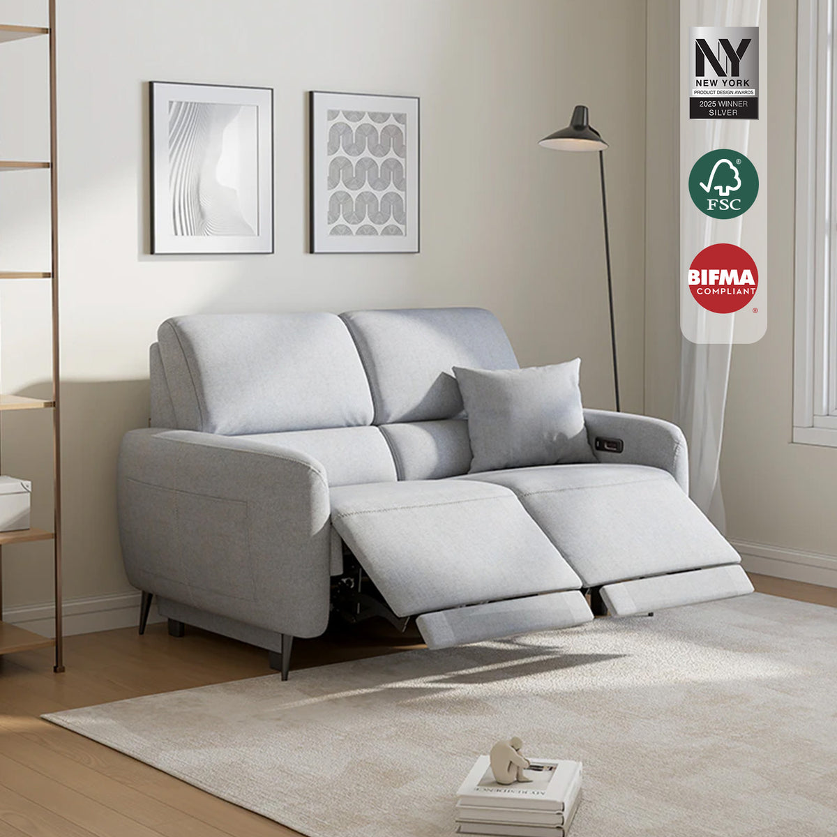 V,{Polyester?Loveseat}