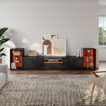 V,{Black?with LED Lights?124