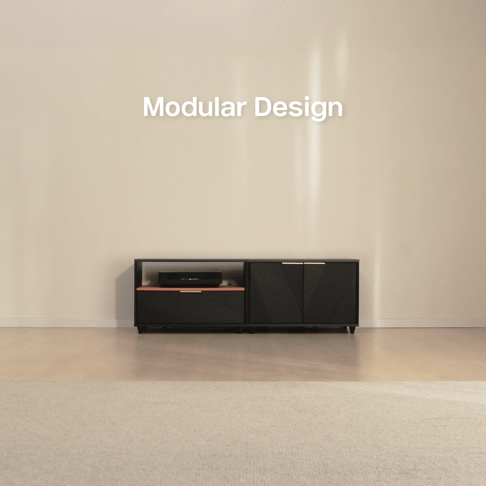 Solmere Modern Modular TV Stand & Media Console (60"-124")