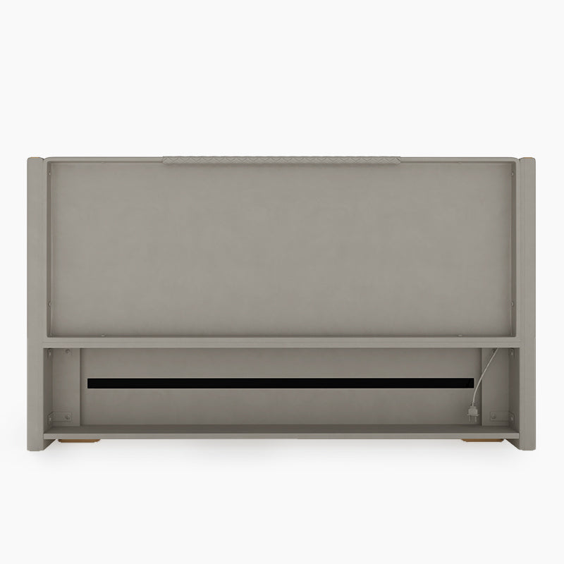 George Modern PU Leather Upholstered Bed--King Size