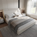 George Modern PU Leather Upholstered Bed--King Size