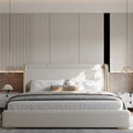 George Modern PU Leather Upholstered Bed--King Size