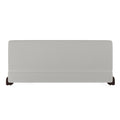 Miya Japandi Sherpa Bed with Extra-Thick Upholstered Headboard--King Size