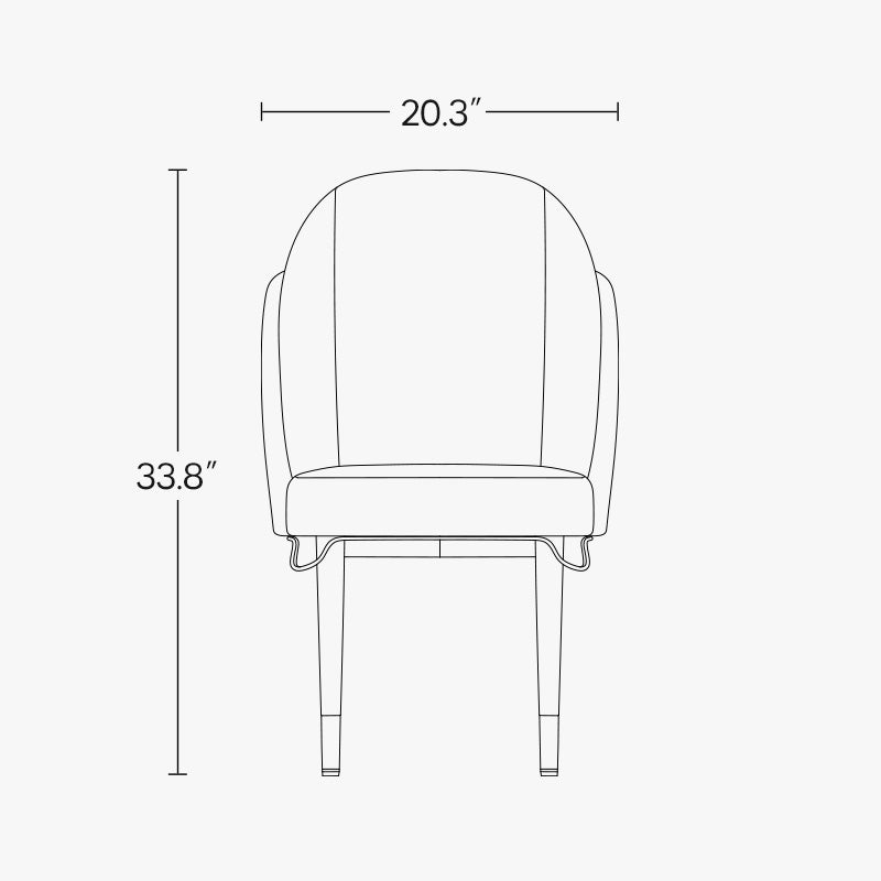 Jackson Modern Leather Set of 2 White Dining Chair with Black Metal Legs