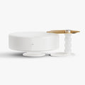 Elina Nordic Rotatable Nesting Coffee Table with Drawers