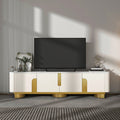 Elina Nordic Rounded-Corner TV Stand with Storage