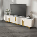 Elina Nordic Rounded-Corner TV Stand with Storage