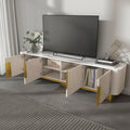 Elina Nordic Rounded-Corner TV Stand with Storage