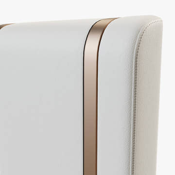 Cassandra Common Luxury PU Upholstered King Platform Bed Frame & 2 Nightstands Set