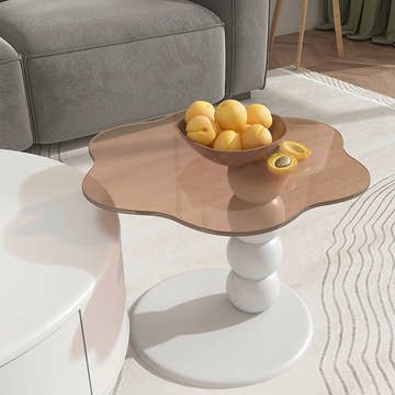 Elina Nordic Rotatable Nesting Coffee Table with Drawers