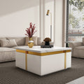 Sophie Common Luxury Square Coffee Table with Drawers