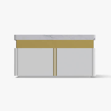 Sophie Common Luxury Small White Square Coffee Table with storage Drawers