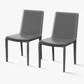 Thomas Modern Saddle Leather Dining Chair (Set of 2)