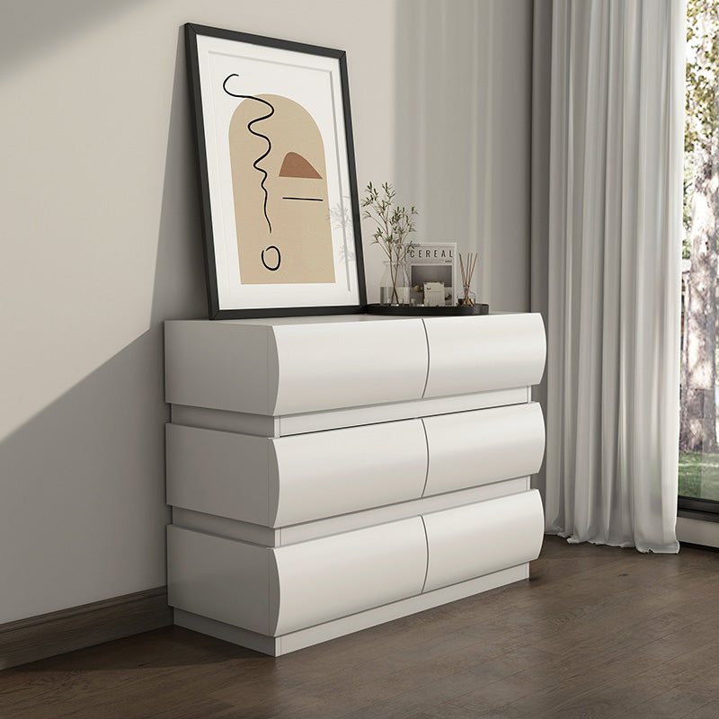 Kelly Nordic Dresser with Rounded-Front Drawers