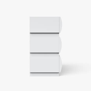 Kelly Nordic Small Space Dresser with Rounded-Front Drawers for Bedroom