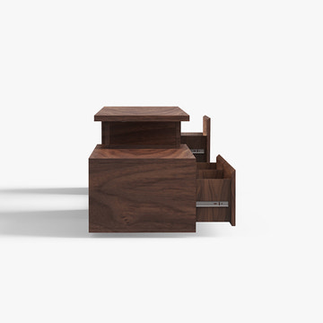 Miya Japandi Extendable TV Console with Storage and LED Lights