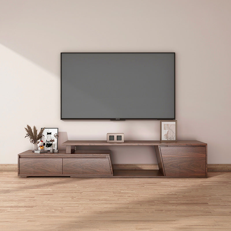 Miya Japandi Extendable TV Stand with Storage and LED Lights