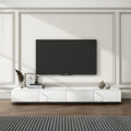 Jackson Modern 78.8" Faux Marble TV Stand with Drawers