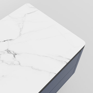 Thomas Modern LED Lights Dark Gray TV Stand & Coffee Table Set