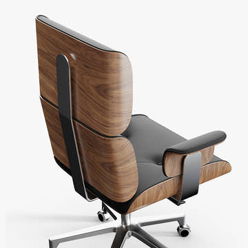 Miya Japandi Swivel Rocking Adjustable Height Office Chair