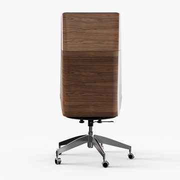 Miya Japandi PU Leather Counter Height Swivel Office Chair