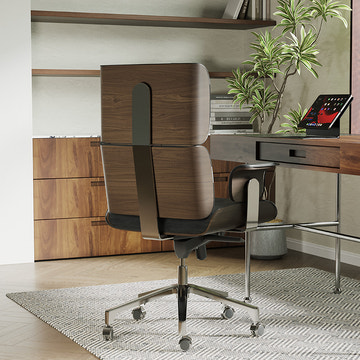 Miya Japandi Swivel Rocking Adjustable Height Office Chair